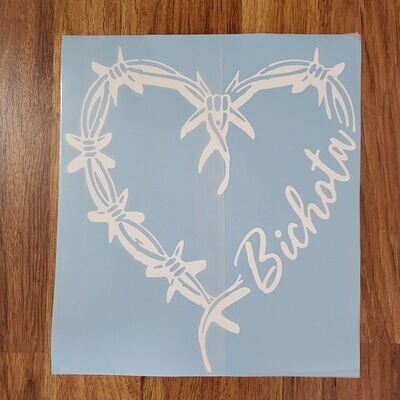Vinyl sticker Bichota heart