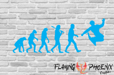 Vinyl sticker Snow evolution