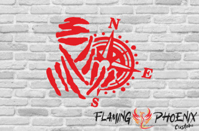 Vinyl sticker Dakar Compass