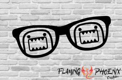 STICKER DOMO GLASSES