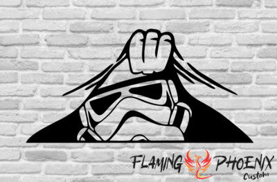 Vinyl sticker Stormtrooper hidden