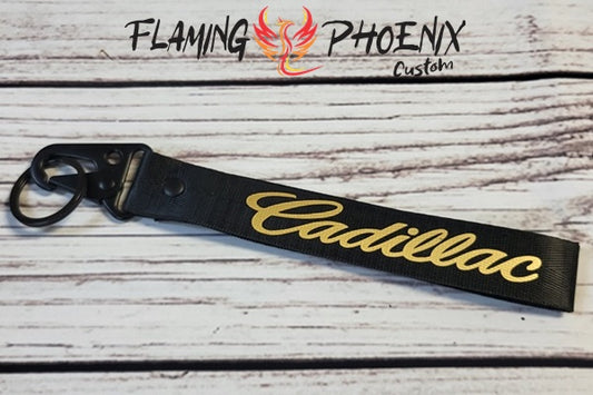 Cadillac strap keychain