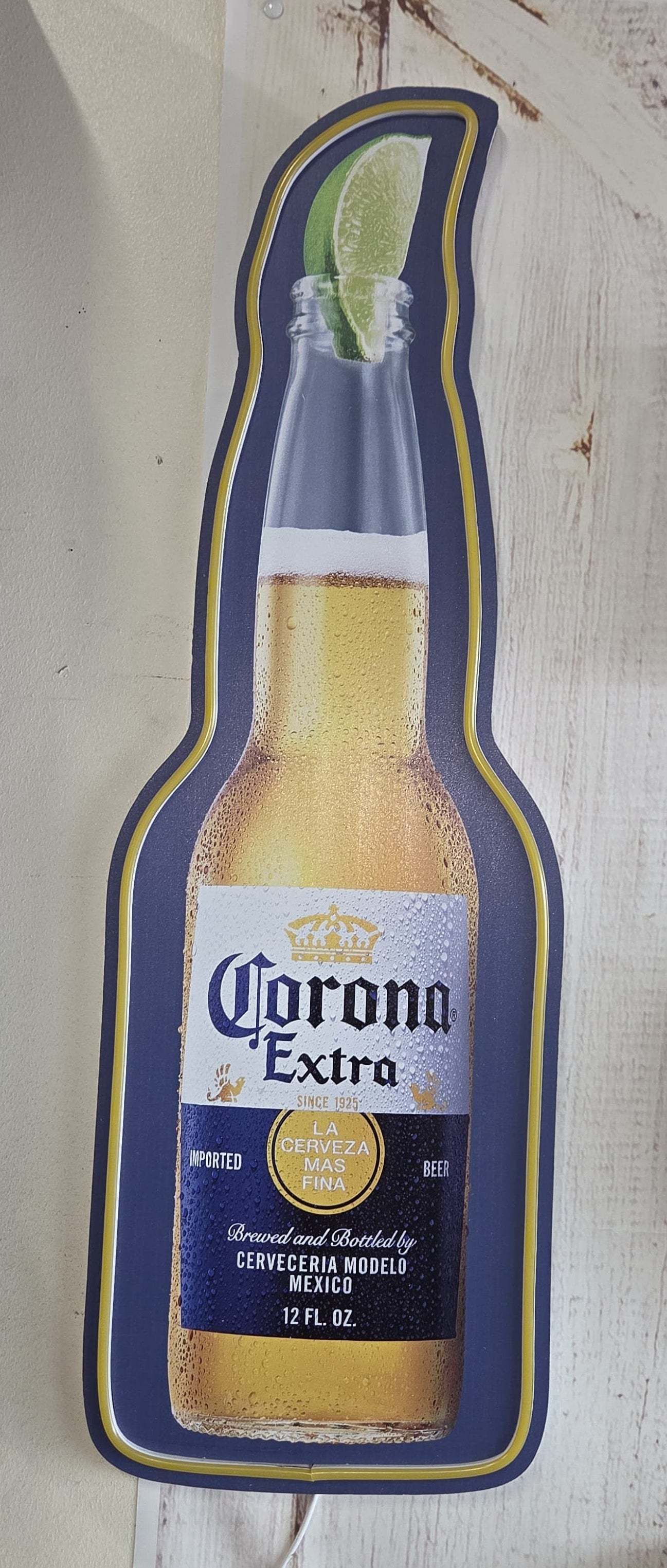 Corona led bottle shaped