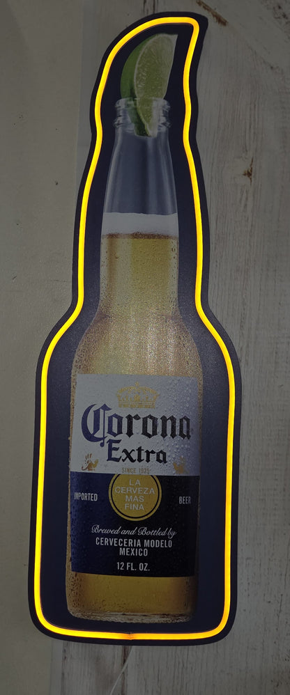 Corona led bottle shaped