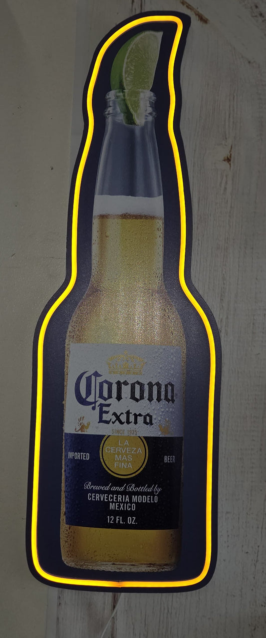 Corona led bottle shaped