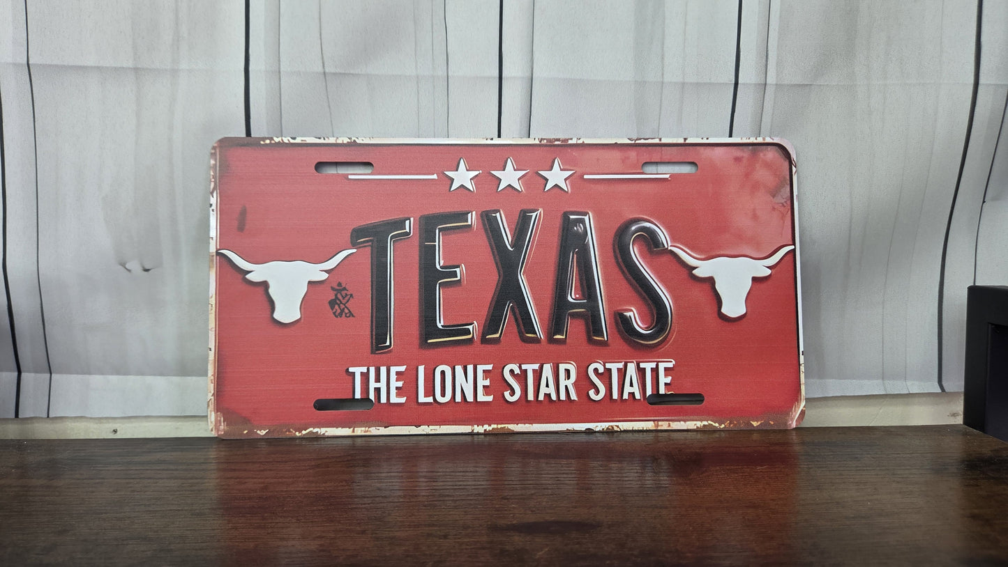 Texas Metal Sign