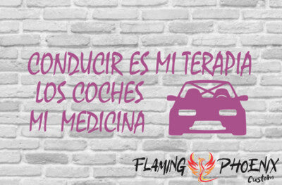 STICKER CONDUCIR ES MI TERAPIA