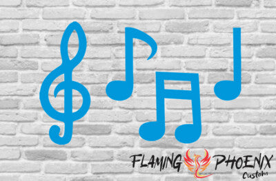STICKER MUSICAL NOTES