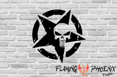 STICKER STAR SKULL PUNISHER