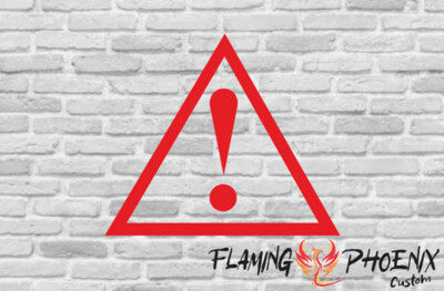 STICKER WARNING SIGN