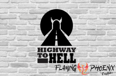 STICKER HIGHWAY TO HELL ACDC