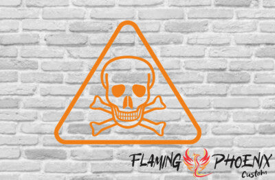 STICKER DANGER SKULL