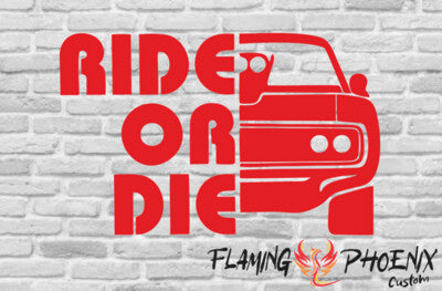 STICKER RIDE OR DIE
