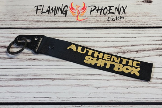 Authentic Shit Box strap keychain