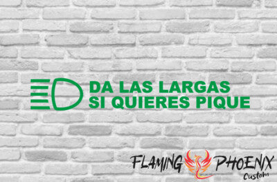 STICKER DA LAS LARGAS SI QUIERES PIQUE