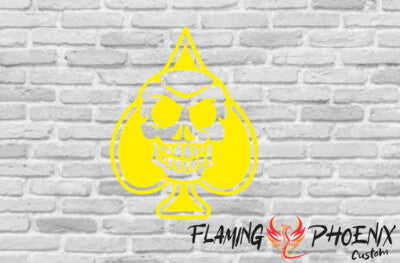 STICKER SKULL POKER