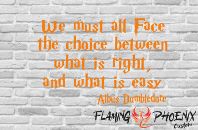 STICKER WE MUST ALL FACE THE CHOICE DUMBLEDORE