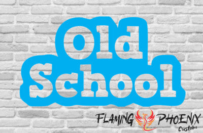 STICKER OLD SCHOOL SILHOUETTE