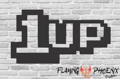 STICKER 1 UP PIXEL