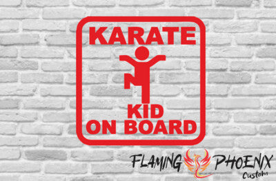 STICKER KARATE KID ON BOARD