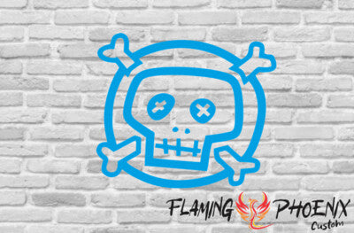 STICKER AMORPHOUS SKULL