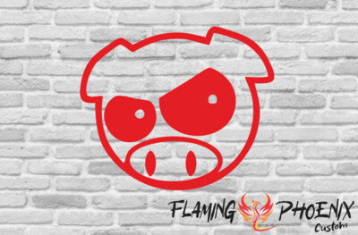 STICKER ANGRY PIG