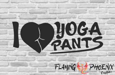 STICKER I LOVE YOGA PANTS