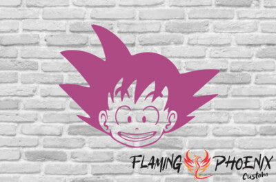 STICKER GOKU HEAD DRAGON BALL