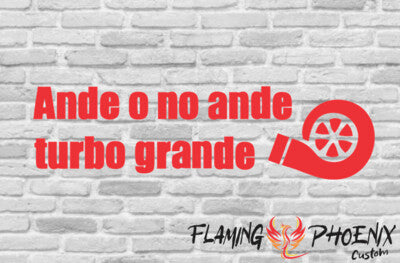 STICKER ANDE O NO ANDE TURBO GRANDE