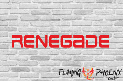 STICKER RENEGADE LETTERS