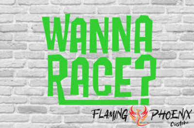 STICKER WANNA RACE