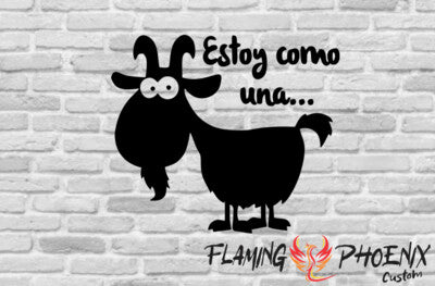 STICKER ESTOY COMO UNA CABRA