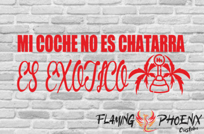 STICKER MI COCHE NO ES CHATARRA