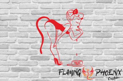 STICKER PINUP KITTEN