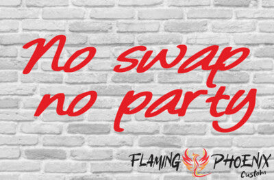 STICKER NO SWAP NO PARTY