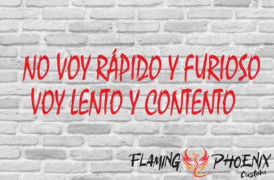 STICKER NO VOY RÁPIDO Y FURIOSO