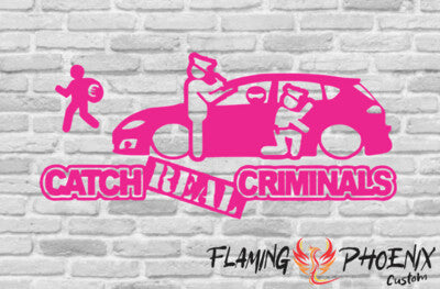 STICKER CATCH REAL CRIMINALS