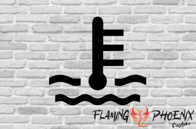 STICKER WATER TEMPERATURE