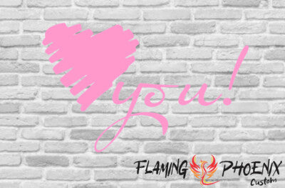 STICKER IF LOVE YOU HEART PAINT