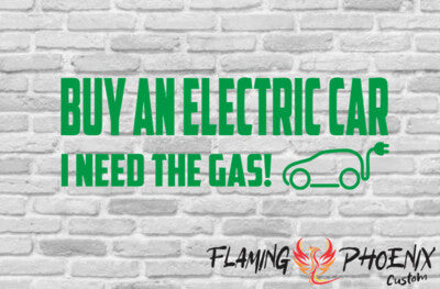 Vinyl sticker Buy an Electrician car