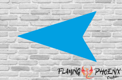 STICKER ARROW TRIANGLE SOLID