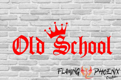 STICKER OLD SCHOOL CROWN