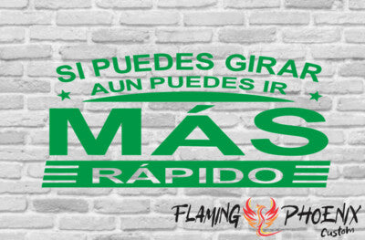 STICKER SI PUEDES GIRAR