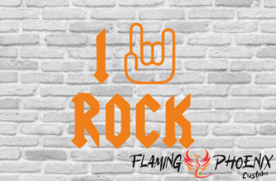 STICKER I LOVE ROCK