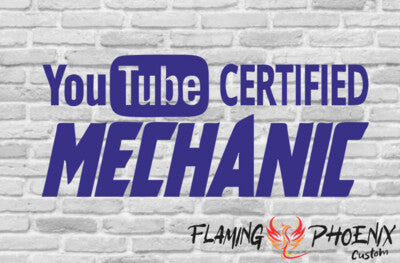 STICKER YOUTUBE CERTIFIED MECHANIC