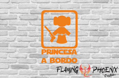 STICKER PRINCESA A BORDO