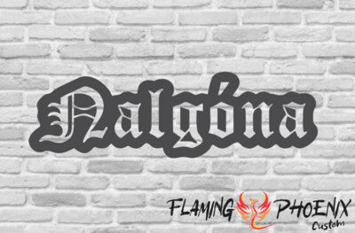 Vinyl sticker NALGONA silhouette 