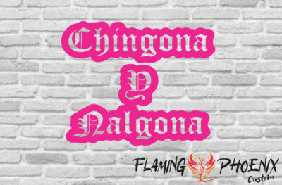 STICKER CHINGONA Y NALGONA