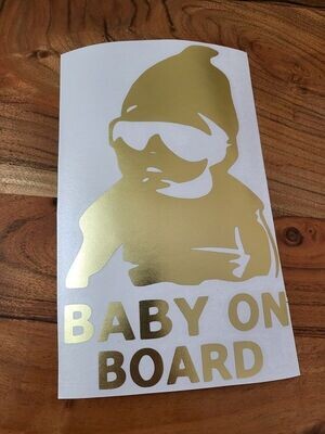 STICKER BABY ON BOARD SUNGLASSES