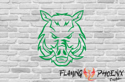 STICKER WILD PIG HEAD
